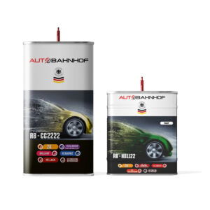 AB-CC2222 Kit – 2:1 High Solids Clear Coat + 2K UV Hardener | Quick Drying for Cold Weather | High Gloss Finish | Excellent Flow & Easy Application for Automotive Refinishing